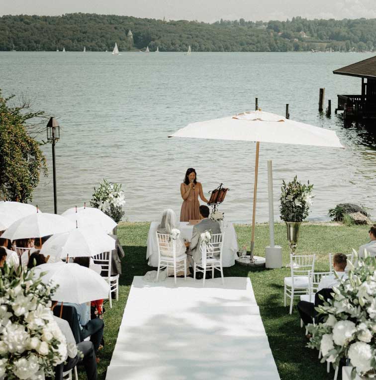 Freie Trauung seeblick la villa starnberger see